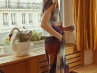 Pantalon barrel imprimé